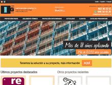 Tablet Screenshot of ignifugacionesgenerales.com
